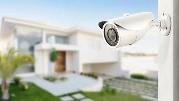 Residential CCTV camera for property security